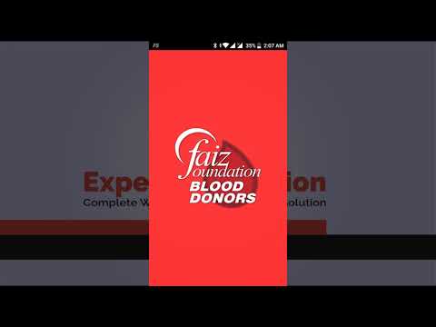 Faiz Foundation Blood Donor Video