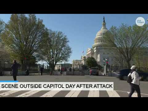 Scene outside Capitol after man rammed into barrier killing an officer on Friday USA TODAY