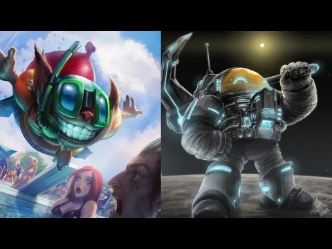 League Of Legends Astronautilus & Pool Party Ziggs Spotlight [German/HD]