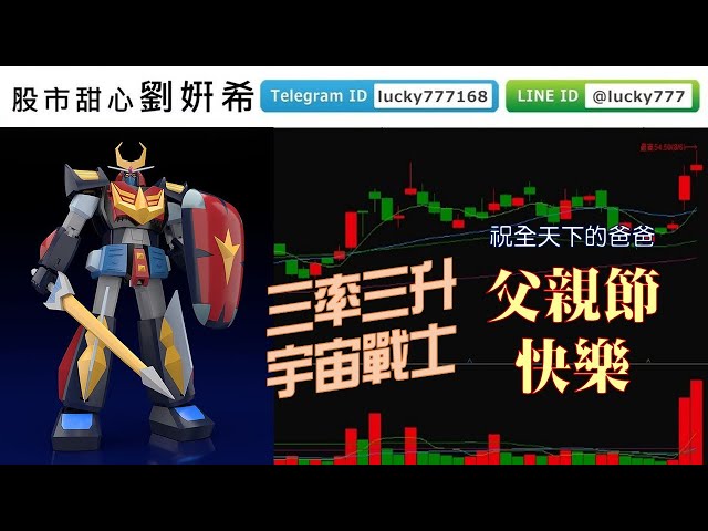 0806廣播題目【股市甜心　劉&#23032;希】宇宙戰士創新高，全國會員開心慶祝父親節