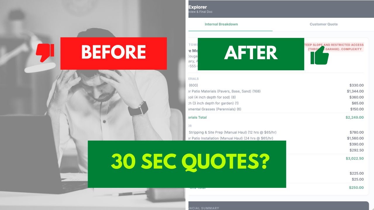 Landscaping Quote Calculator Demo