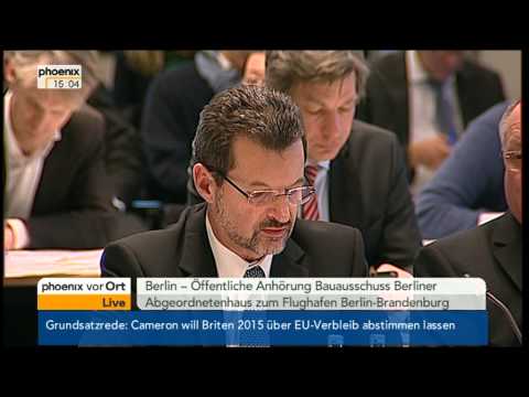 "BER" Anhörung im Bauausschuss am 23.1.2013 Teil 1