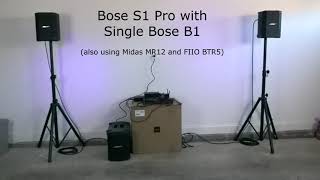 Video thumbnail for Bose S1 Pro with a Single Bose B1 Sub and Packlite Amp - Sound Test by BestProAudio