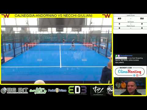 WE PADEL GALLARATE  CALNEGGIA ANDORNINO VS NECCHI GIULIANI