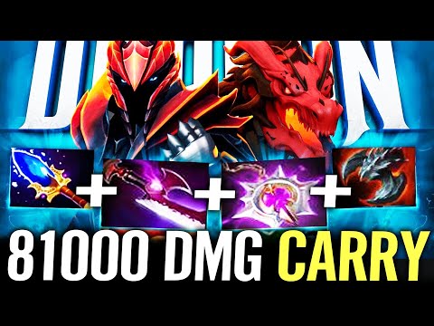 🔥 81.000 DMG Dragon Knight WTF Forgotten Carry — Aghanim Black Form + Nullifier MAX SLOW Dota 2 Pro