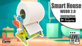Amazing lego Smart House instruction WEDO 2.0 | automatic  paper towels | education