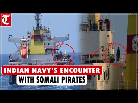 Indian Navy intercept ex-MV Ruen ship hijacked by Somali pirates, video caught on camera