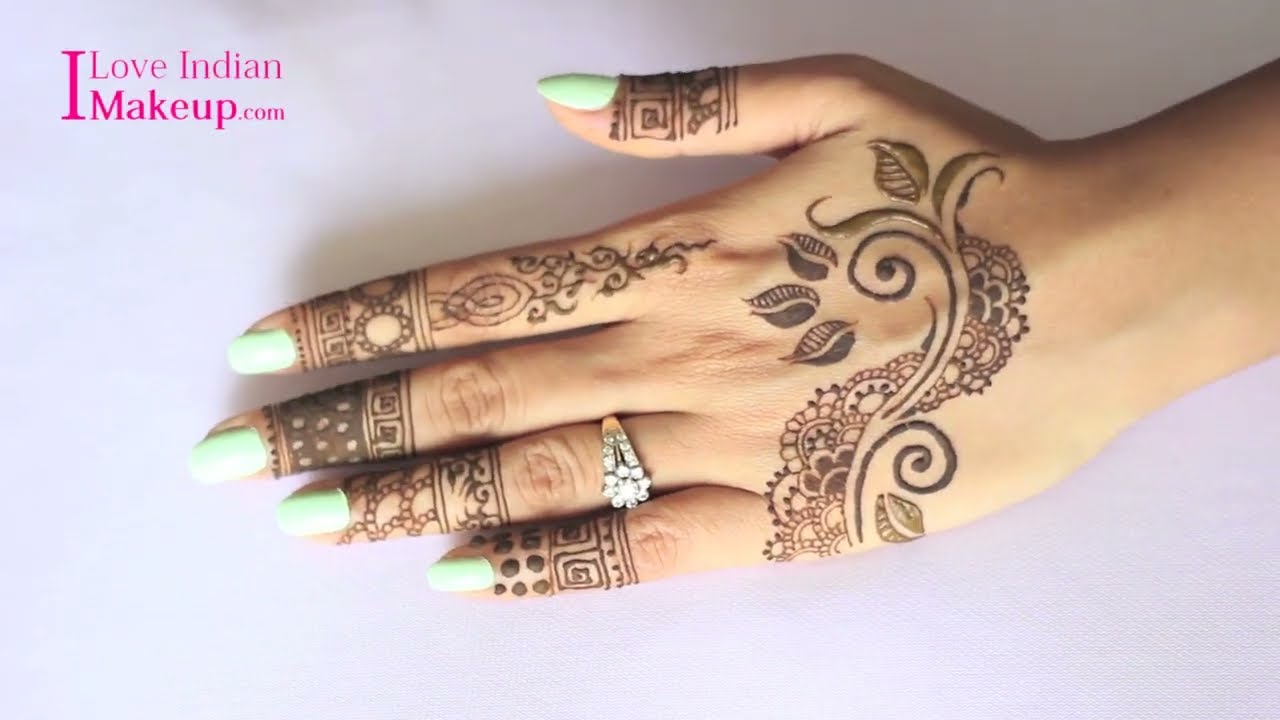 simple and quick mehndi design tutorial by shruti arjun anand
