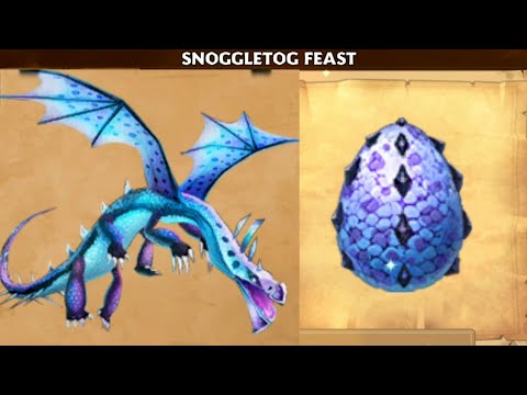 Snoggletog Feast Dragon "Hackagift" Max Level 150 Titan Mode - Dragons:Rise of Berk