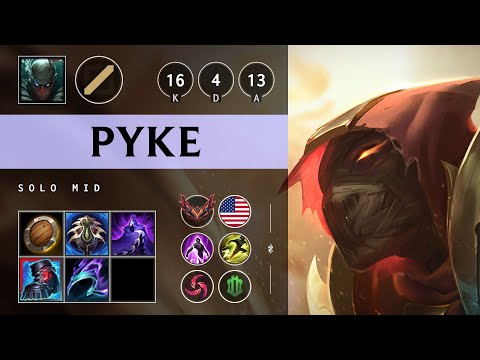 Pyke Mid vs Twisted Fate - NA Grandmaster Patch 25.16