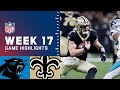 Panthers vs. Saints Week 17 Highlights | NFL 2021