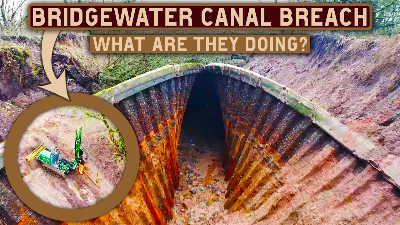 Work Starts on Something in THE BRIDGEWATER CANAL BREACH & What are Portadam up to?