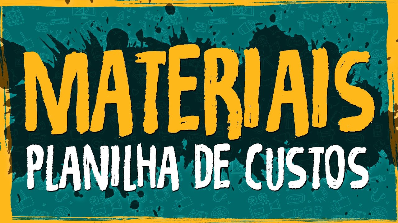 Planilha de Custos – Materiais de Consumo