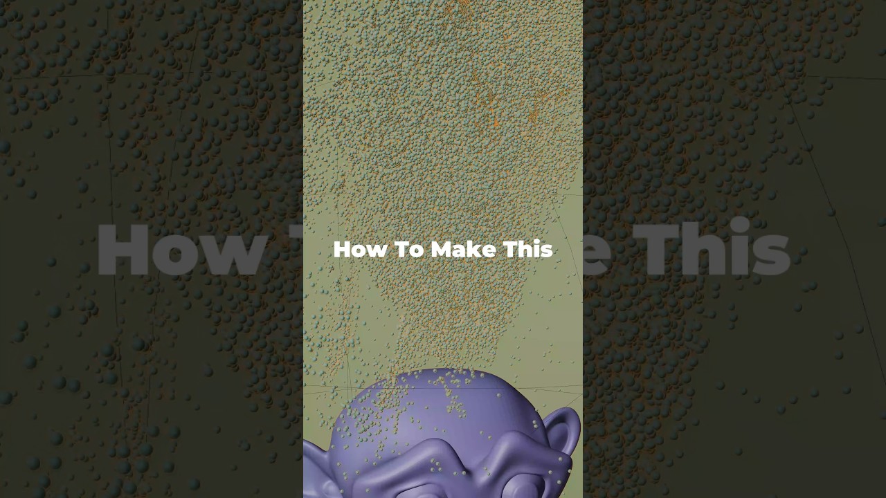 Blender Particles Object Reveal Tutorial #blender3d #blendertutorial #3dart