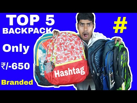 Backpack Hashtag & Priority Under 650 only | The Best Budget Gadget Laptop & School Backpack Review