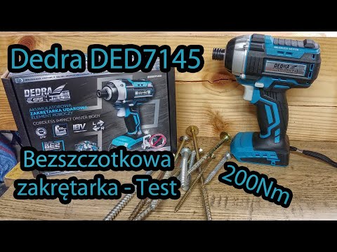Akumuliatorinis smūginis suktuvas Dedra ded7145 18v, 200nm be akumuliatorių ir be kroviklio video
