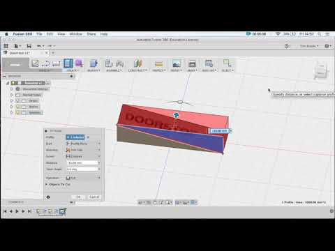 How To Design a Doorstop on Fusion 360