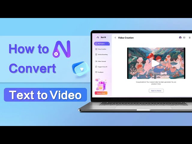 convert text to video