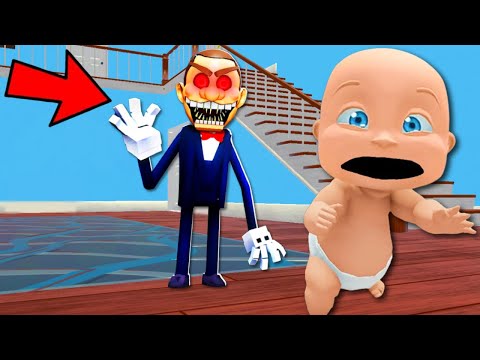 Baby Escapes HAUNTED TOYSHOP!