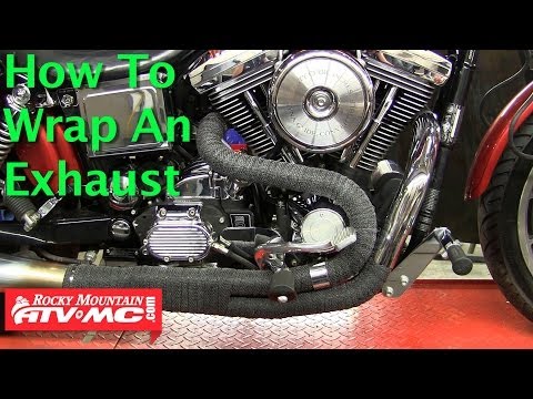How To Wrap a Motorcycle or ATV Exhaust Pipe