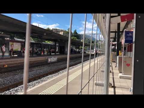 TILO train arrives in Lugano Switzerland 🇨🇭