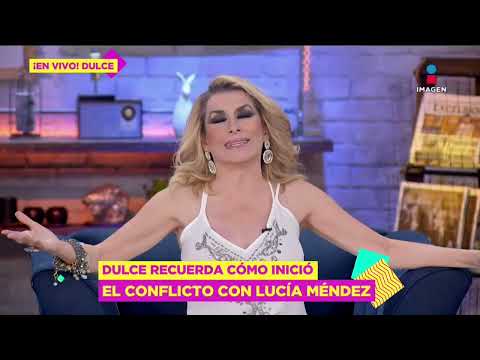 En vivo, Dulce habla de la guerra con Lucía Méndez