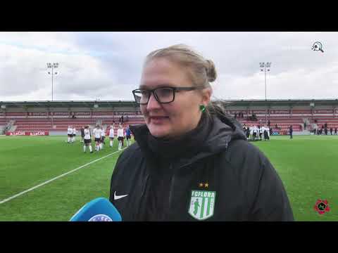NML 24. voor: Tallinna FC Flora - Saku Sporting 2:1, Aleksandra Ševoldajeva intervjuu