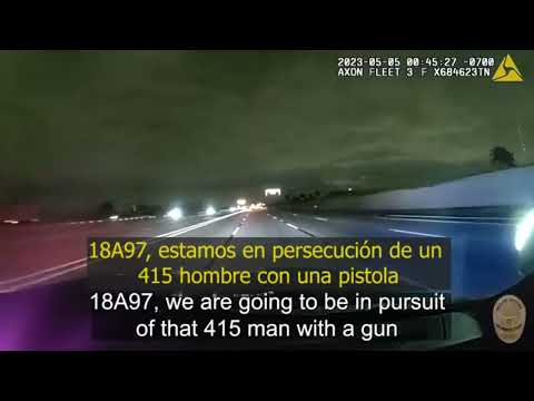 Newton Area Pursuit: "415 man with a gun" (415 hombre con pistola)