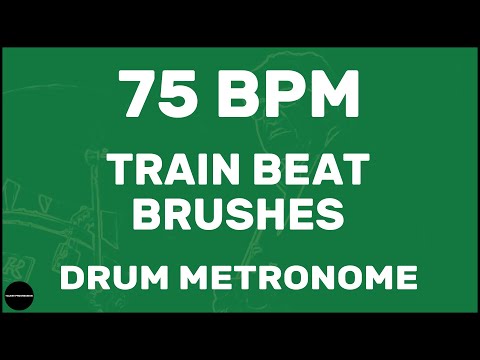 Train Beat Brushes | Drum Metronome Loop | 75 BPM