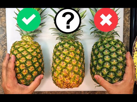 The secret of how to pick a sweet juicy pineapple piña | 4 things to look for | How to cut it
