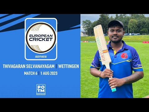 POTM: T.Selvanayagam - WET vs ZLI | Highlights | ECS Switzerland | 1 Aug 2023 | ECS23.658