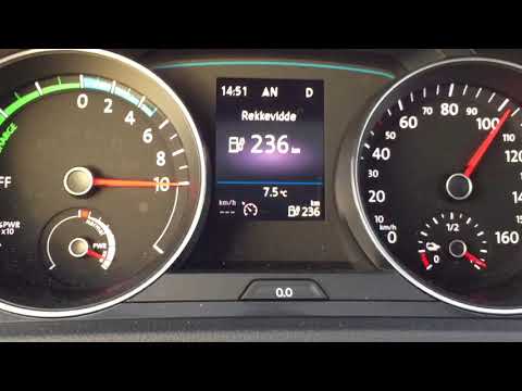 Vw e-golf 2017 136hp 290nm 0-100 0-150 acceleration
