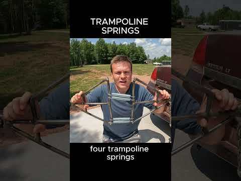 Car VS Trampoline Springs #shorts #automobile #science