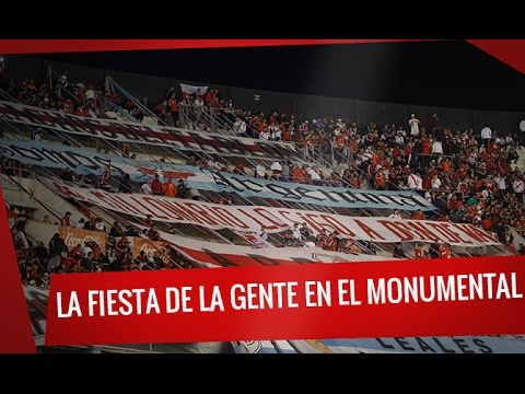 "River vs Melgar - Copa Libertadores: La fiesta de la gente de River en el Monumental" Barra: Los Borrachos del Tablón • Club: River Plate