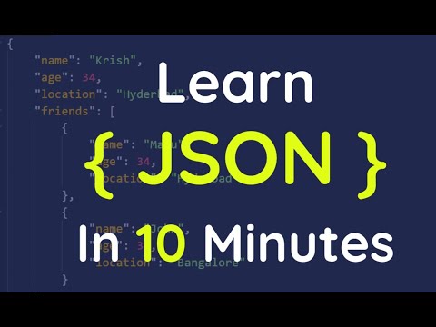 Learn JSON in 10 mins | JSON Tutorial with real time examples