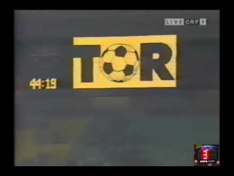 LATE GOAL of Peter Guggi ​​(Rapid Wien) v Dynamo Kyiv at 89／1996-97 UCL QR 1º leg