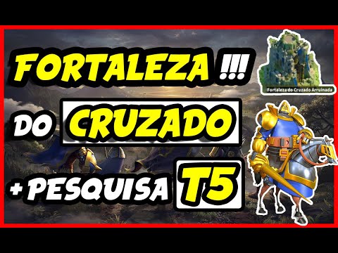 PEGANDO TROPA T5 E FORTALEZA DO CRUZADO - RISE OF KINGDOMS LOST CRUSADE - ROK