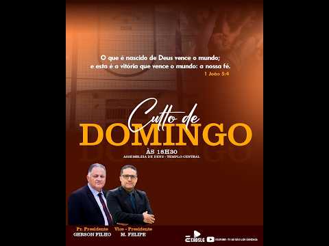 CULTO DE DOMINGO - AD SÃO LUÍS GONZAGA-MA 01 /02/2026