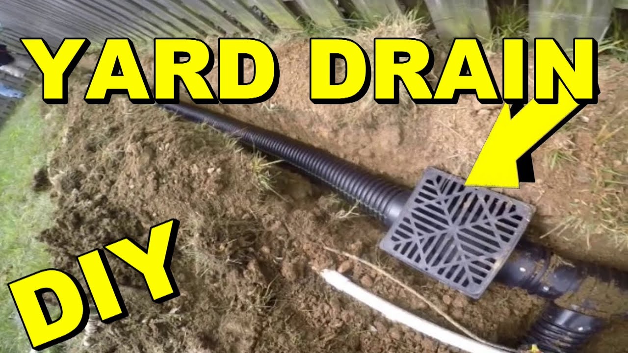 Yard Drain, French Drain, Do it Yourself Project