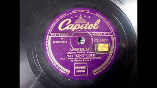 (1954) Answer me - Nat &quot;King&quot; Cole