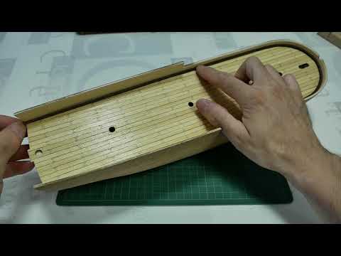 CASCO-019- Como colocar el trancanil. ESSEX - Modelismo Naval