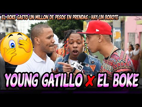 EL BOKE OFICIAL BORACHO DURANTE LA ENTREVISTA DE  YOUNG GATILLO