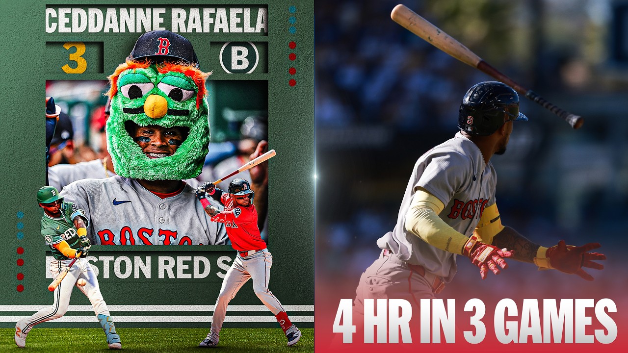 Ceddanne Rafaela GOES OFF against the Dodgers! 💪 (4 home runs in 3-game sweep for the Red Sox! 🔥)