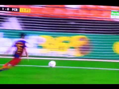 Goal Negredo. Semifinal Copa del Rey. Valencia 1-0 Barcelona.  10/2/2016