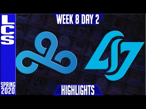 C9 vs CLG Highlights | LCS Spring 2020 W8D2 | Cloud9 vs Counter Logic Gaming