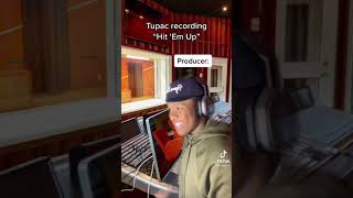 Tupac recording “hit em up” diss to Biggie📝