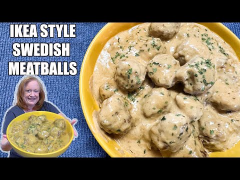 IKEA STYLE Swedish Meatballs with Creamy Sauce