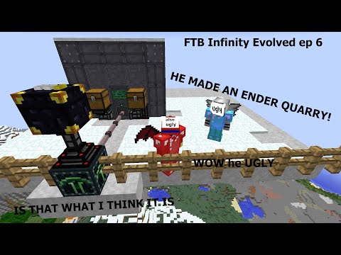 AUTOMATED DIAMONDS AND AN ENDER QUARRY (Minecraft FTB Infinity Evolved, ep 6)