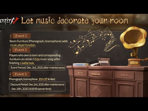 Identity V - Compilation of Room Music Store List