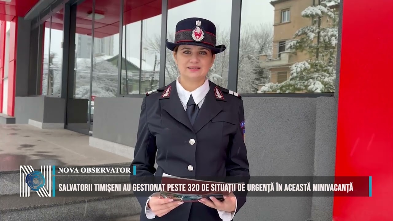 Salvatorii timișeni au gestionat peste 320 de situații de urgență în această minivacanță